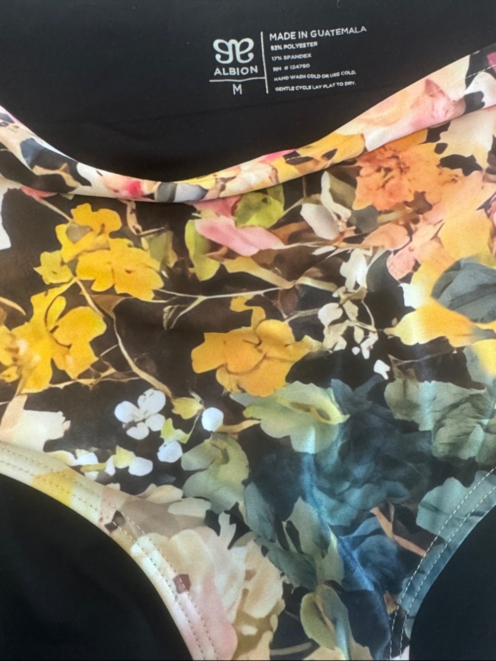 High-Waist Floral Bikini Set in Multicolor by Albion Fit - Picture 8 of 9